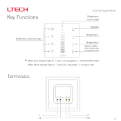 LTECH DIMMER PARETE TOUCH E1S-TD 2IN1 RF/TRIAC