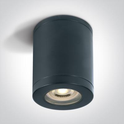 Lampada da soffitto Cylinder Esterno GU10 Nero 10w IP65 67142B/B
