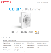 LTECH DIMMER 0-10V MANOPOLA LTECH E610P-RF