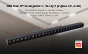 MI LIGHT MAGNETICO 48V GRILLE 20W DUALWHITE RF+ZIGBEE 3.0 MG2-20N-ZR