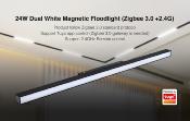MI LIGHT MAGNETICO 48V OPALE 24W 600MM DUALWHITE RF+ZIGBEE MF2-24A-ZR