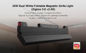MI LIGHT MAGNETICO 48V GRILLE ORIENT 20W DUALWHITE RF+ZIGBEE MG2-20F-ZR